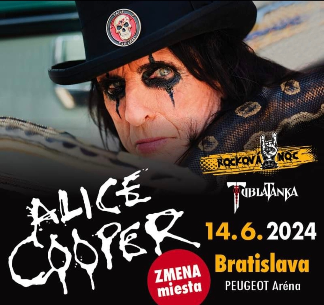 Alice Cooper 14.6.2024 Bratislava Peugeot aréna