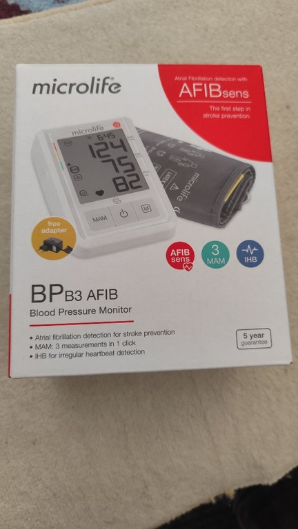 Microlife BP B3 AFIB automatický tlakomer