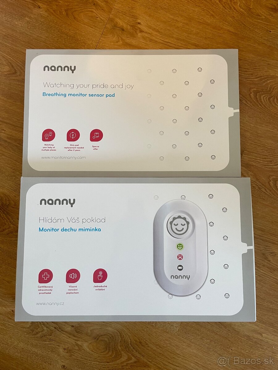 Nanny monitor dychu 2 podložky
