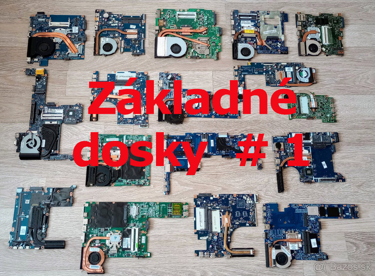 Funkčné notebookové základné dosky # 1