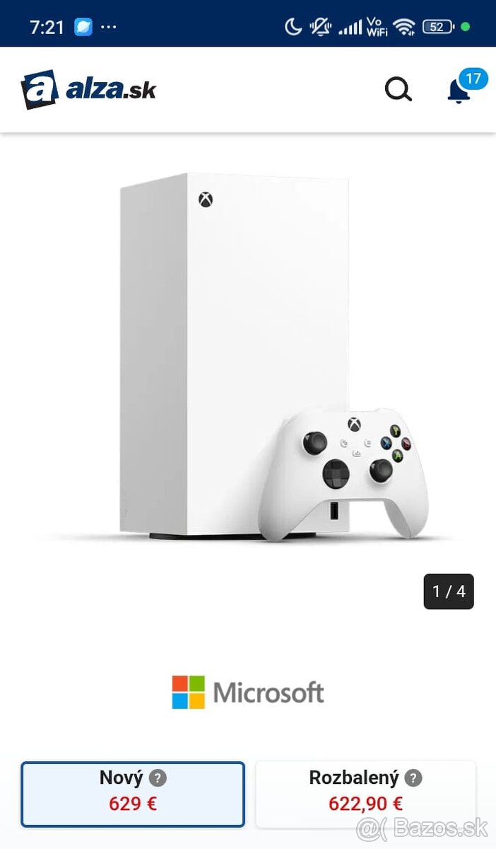 Predám xbox series x 1-TB Robot White