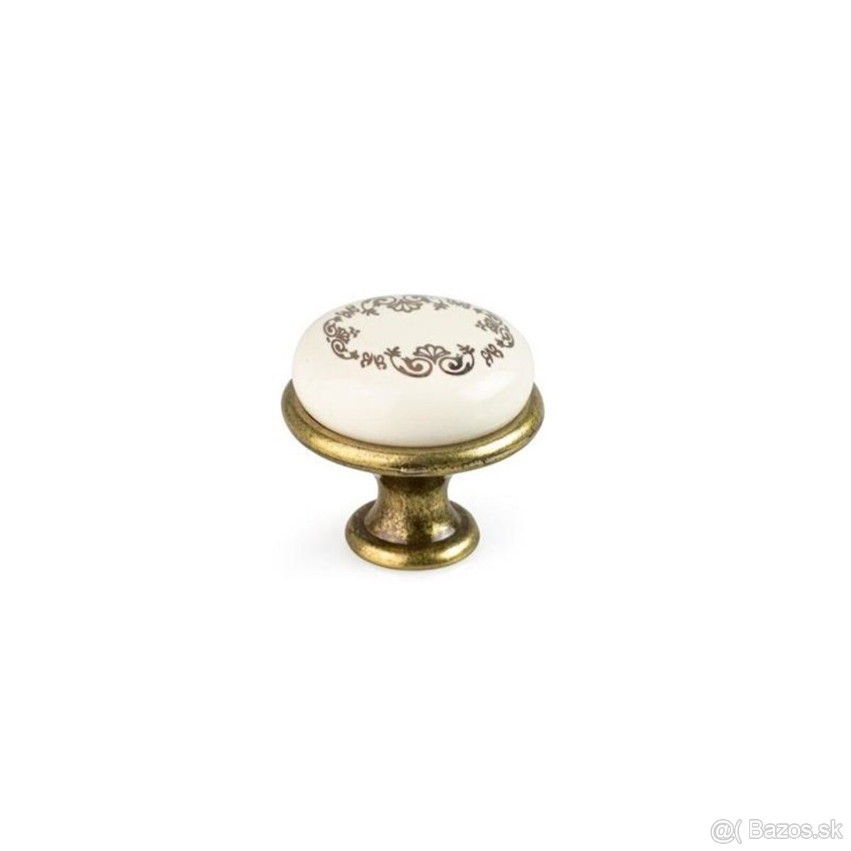 Porcelánové úchytky, knopky zlaté