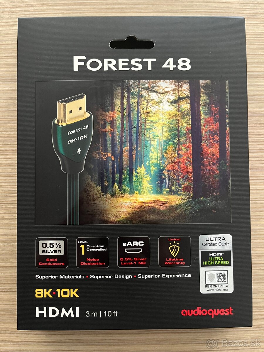 AUDIOQUEST HDMI Forest 48G 3 m