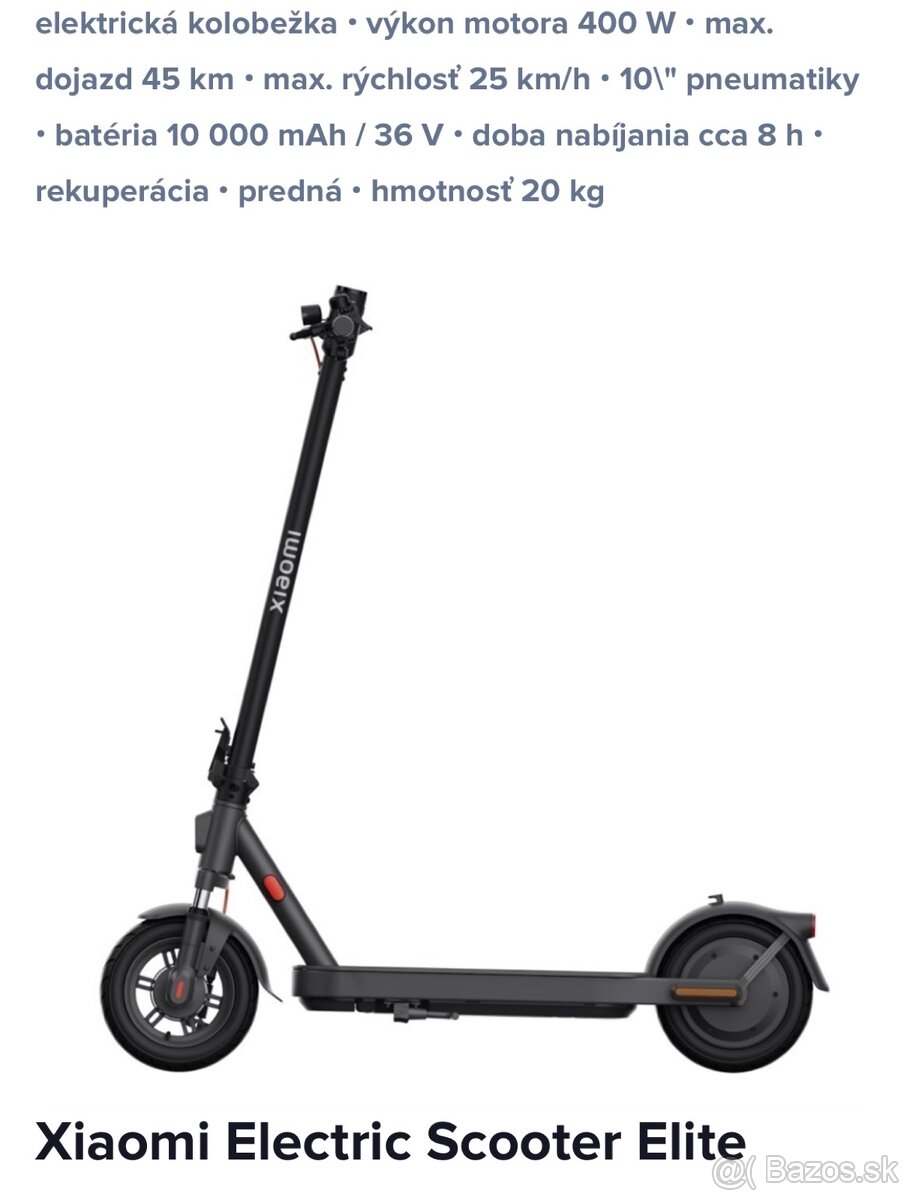 Elektricka kolobezka Xiaomi
