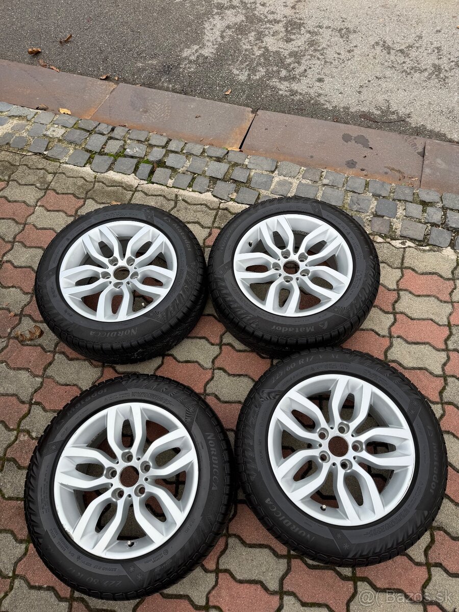 Bmw komplet disky so zimnými pneu 5x120 225/60 R17