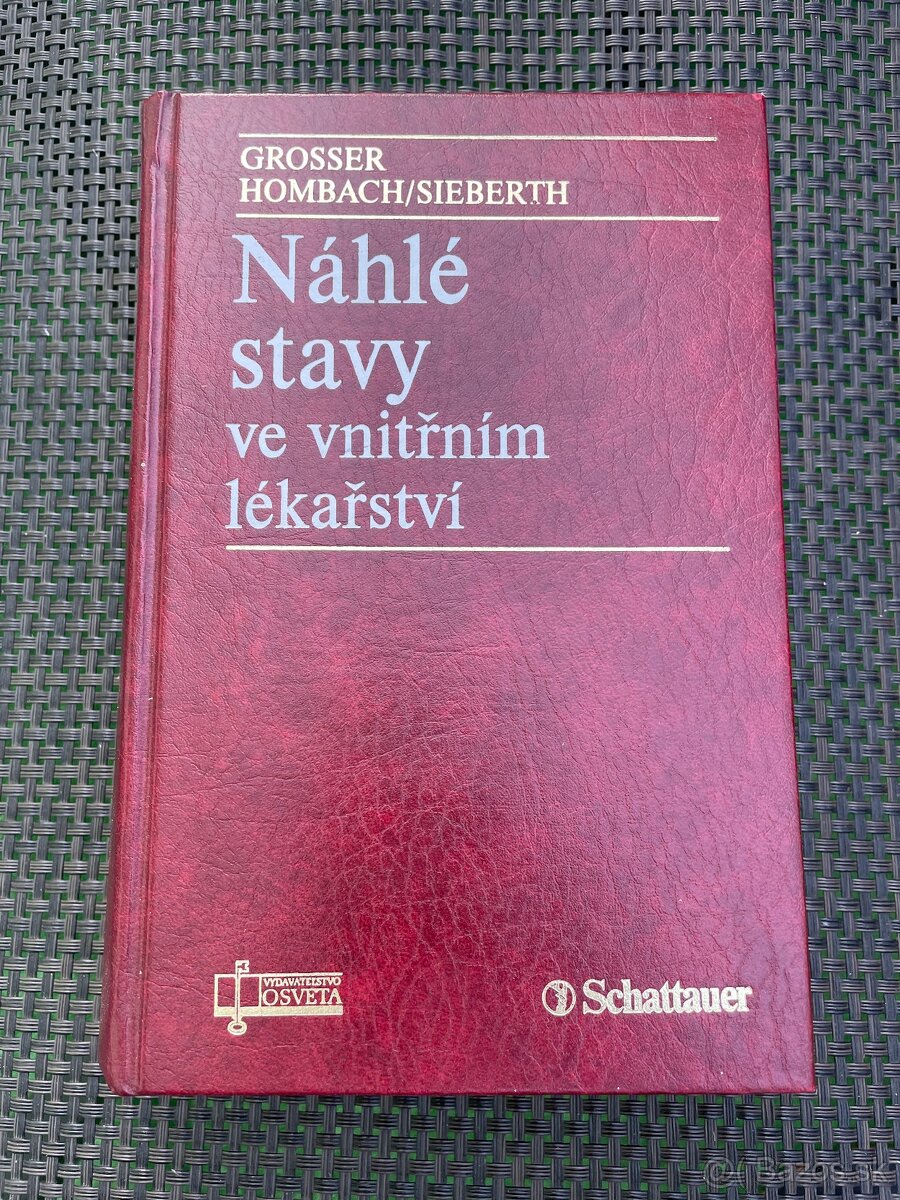 Kniha Náhle stavy ve vnitřním lékarství