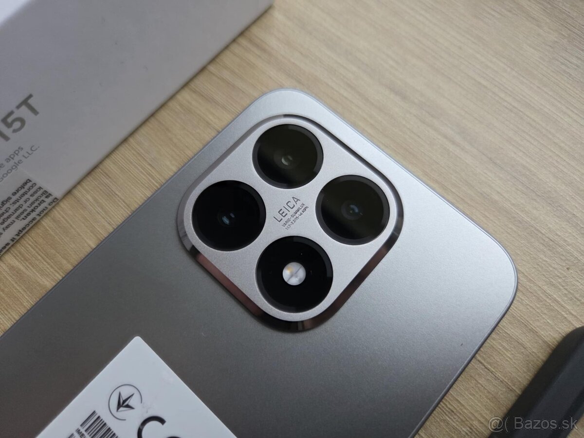 Xiaomi 15T 12GB/256 GB Gray, top, zaruka