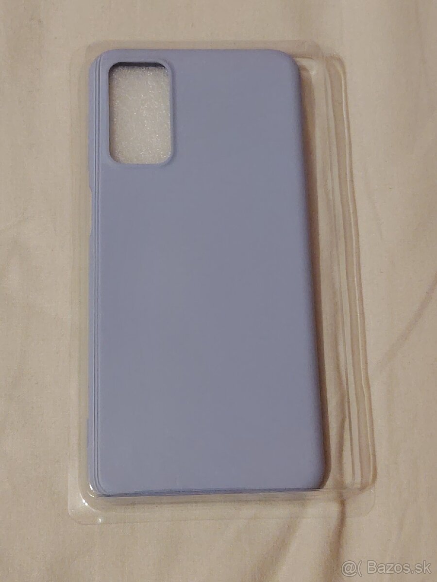 Fialový silikónový kryt pre Samsung A21 + 3 ochranné sklá