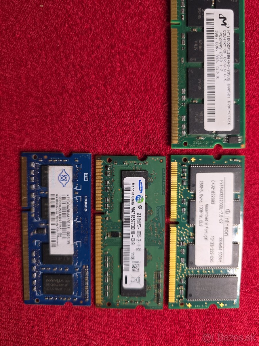 Notebookové RAM