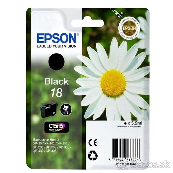 Náplň EPSON 18 Black originál