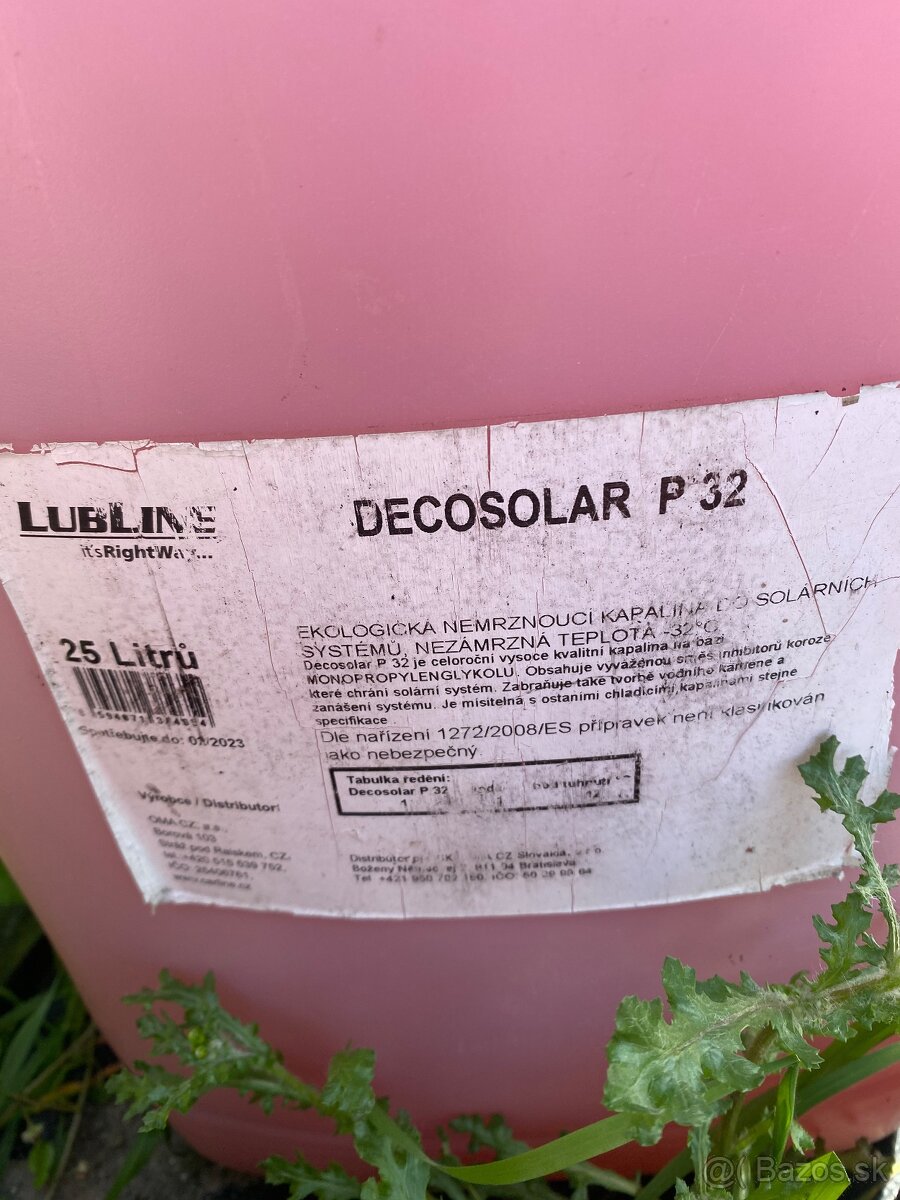 Nemrznuca kvapalina do solarov Decosolar P 32