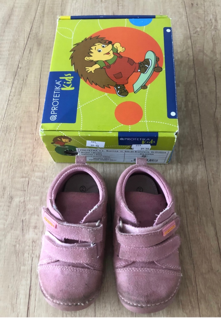 Ružové kožené barefoot topánky Protetika, Silvana, 24, 18 E
