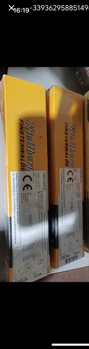 Predám elektródy na nerez.