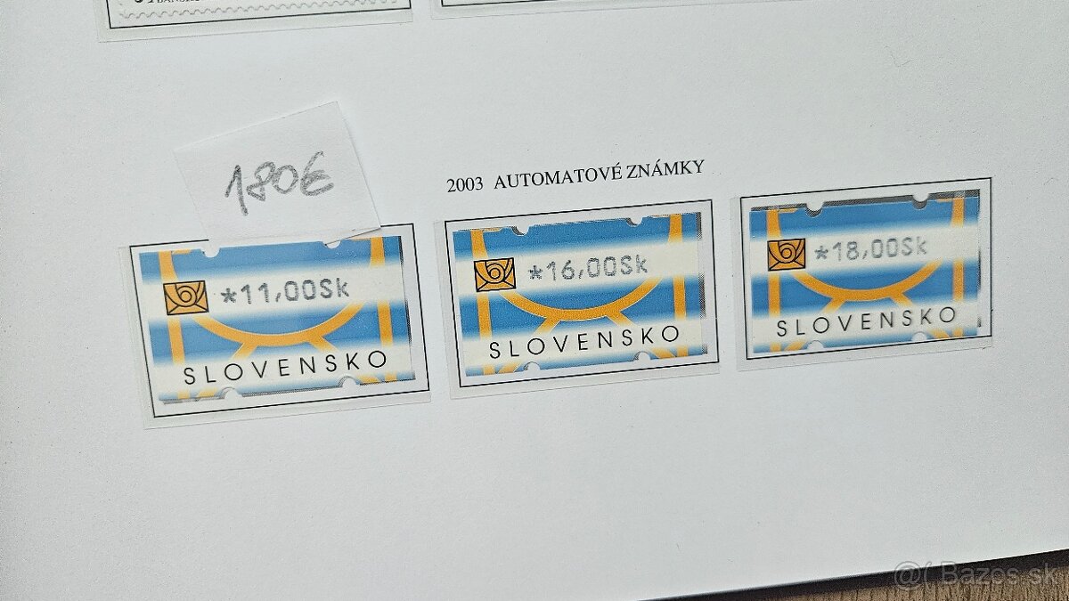 Poštové známky SLOVENSKO 2000-05 luxusné viazané knihy 6ks