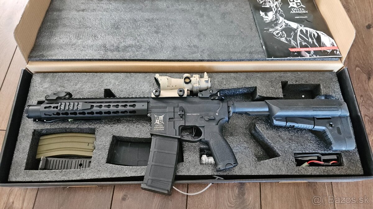 Airsoft Delta Armory AR15 KeyMod 10 [DA-B06] + vylepšenia
