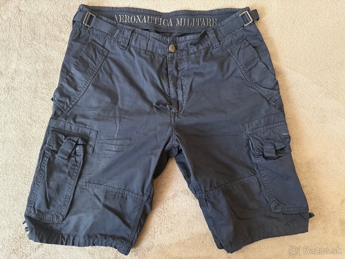 Aeronautica Militare navy nohavice kratke