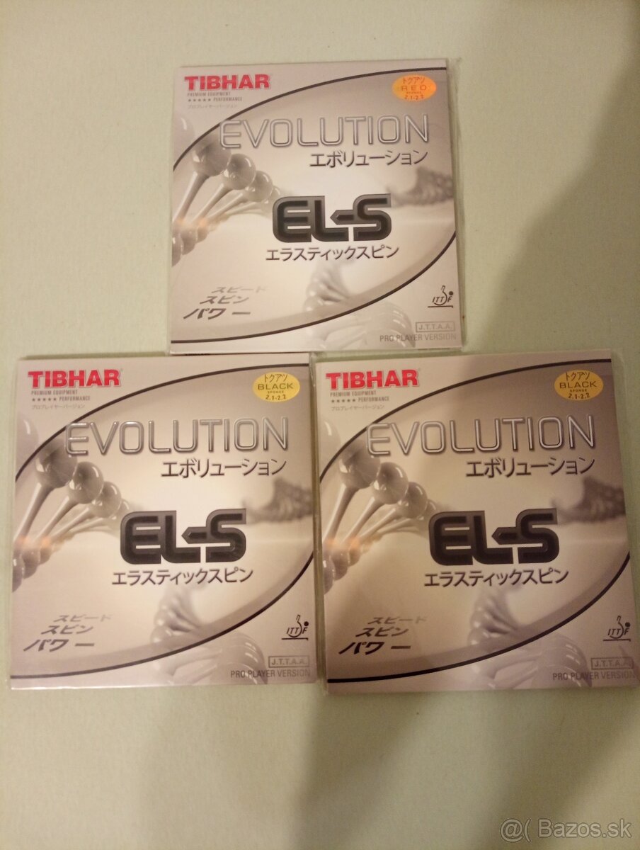 Poťahy na stolný tenis Tibhar Evolution EL-S