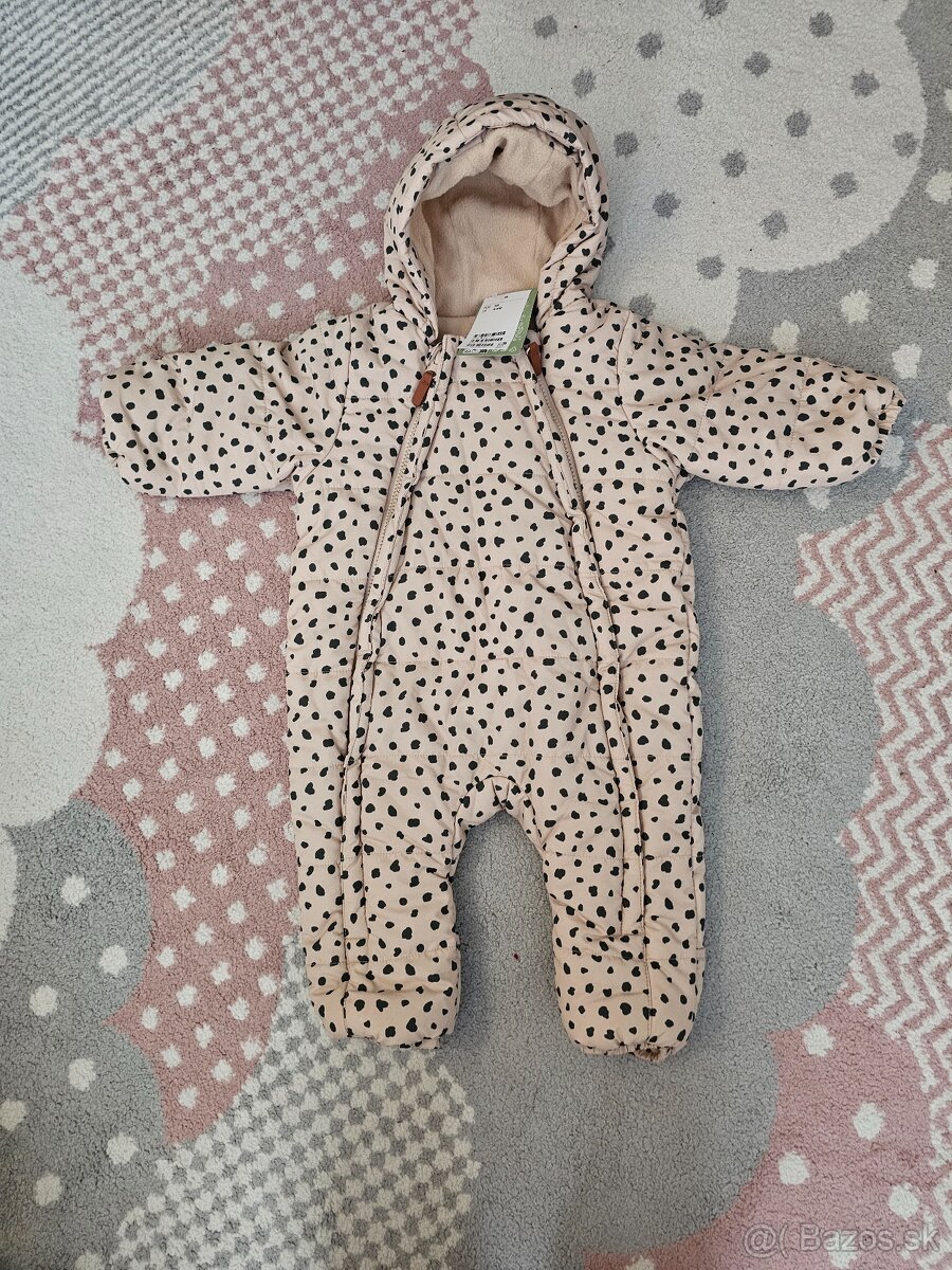 Kombinéza pre dievčatko na zimu H&M veľ. 68 (nová)