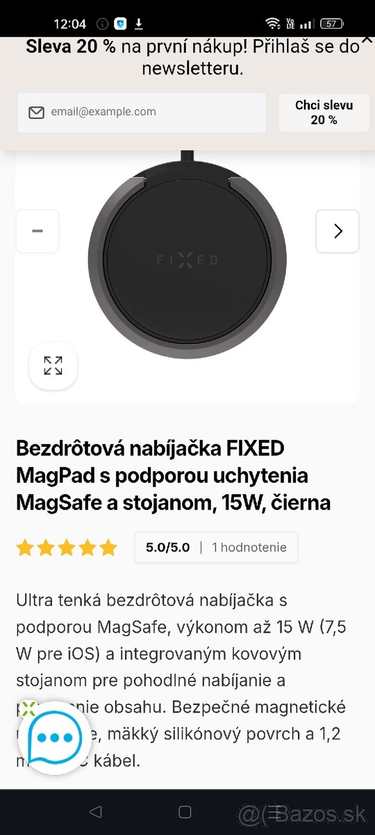 Bezdrôtová nabíjačka pre iphone