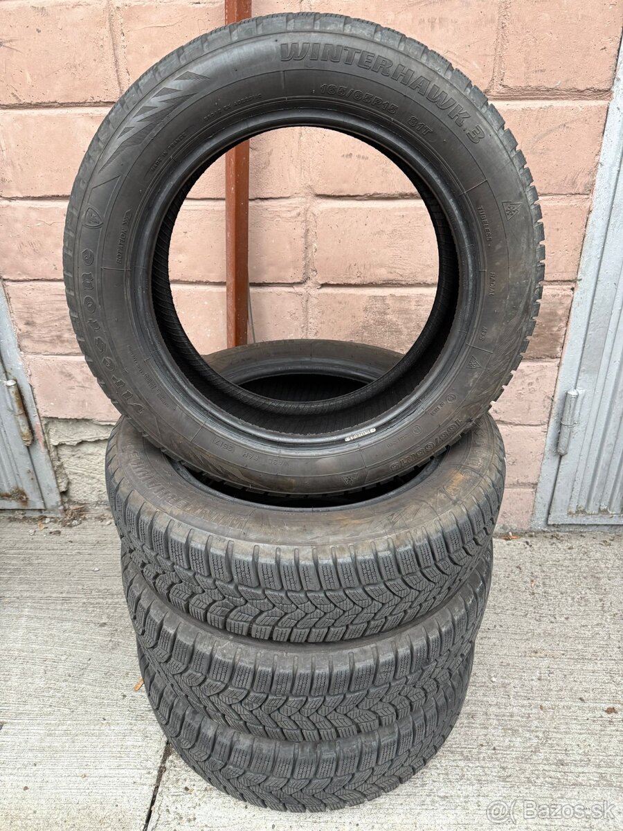Zimne pneumatiky SMART 165/65 R15 + 185/60 R15
