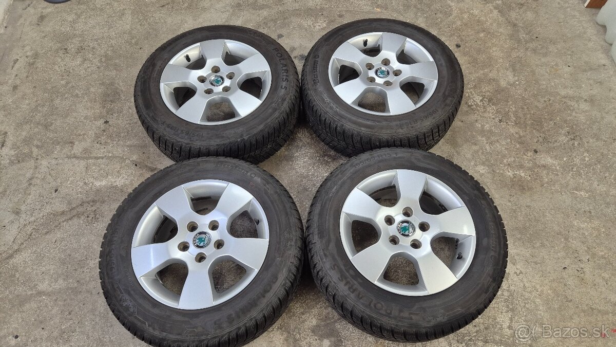 Elektróny originál 5x112r15 veľmi zachovalé zimné 195/65/15,