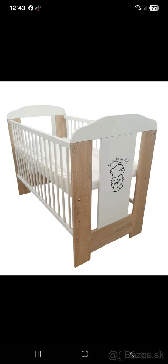Detska postieľka s príslušenstvom