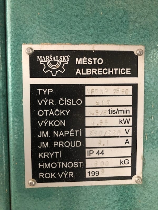 Formátovací pila Maršalský MFP 2950