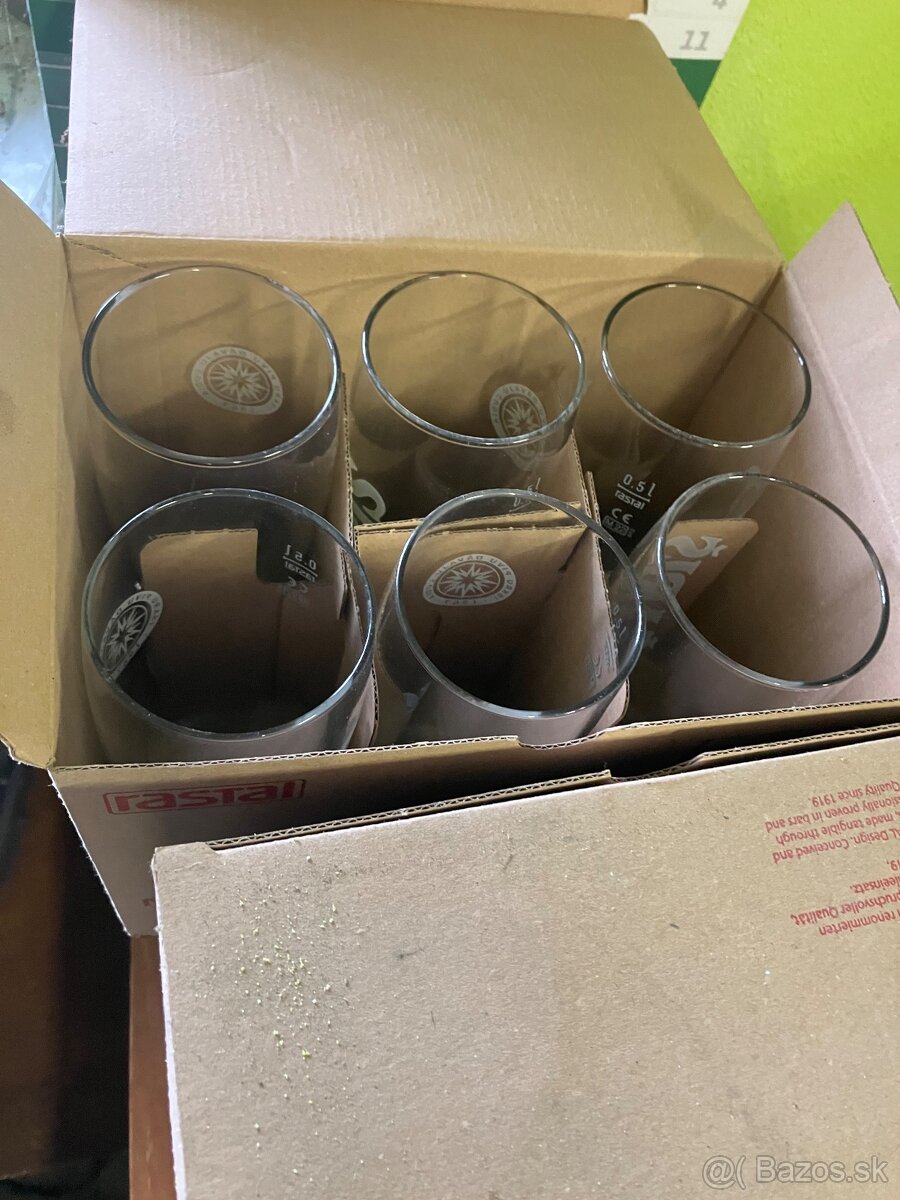 Poháre ŠARIŠ 0,5L nove