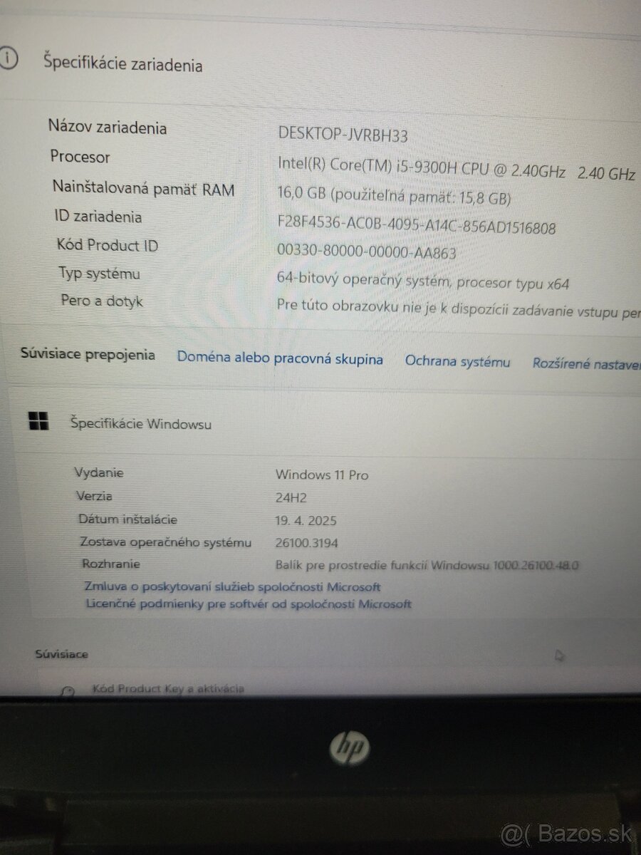 Predam herny notebook