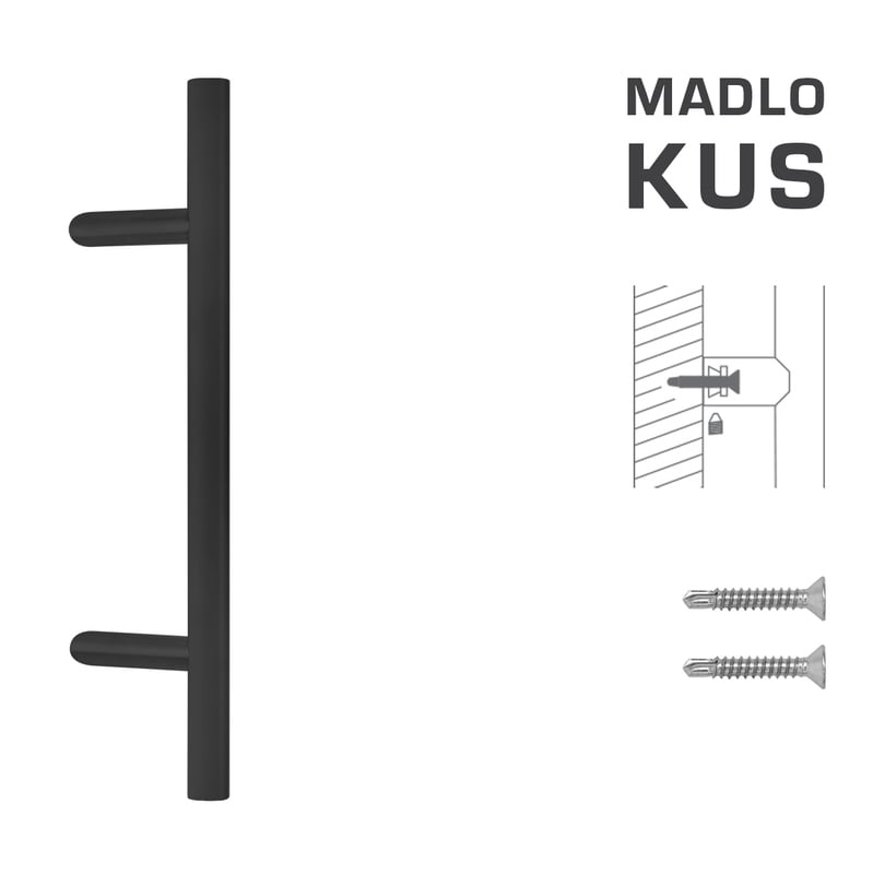 Čierne madlo na dvere