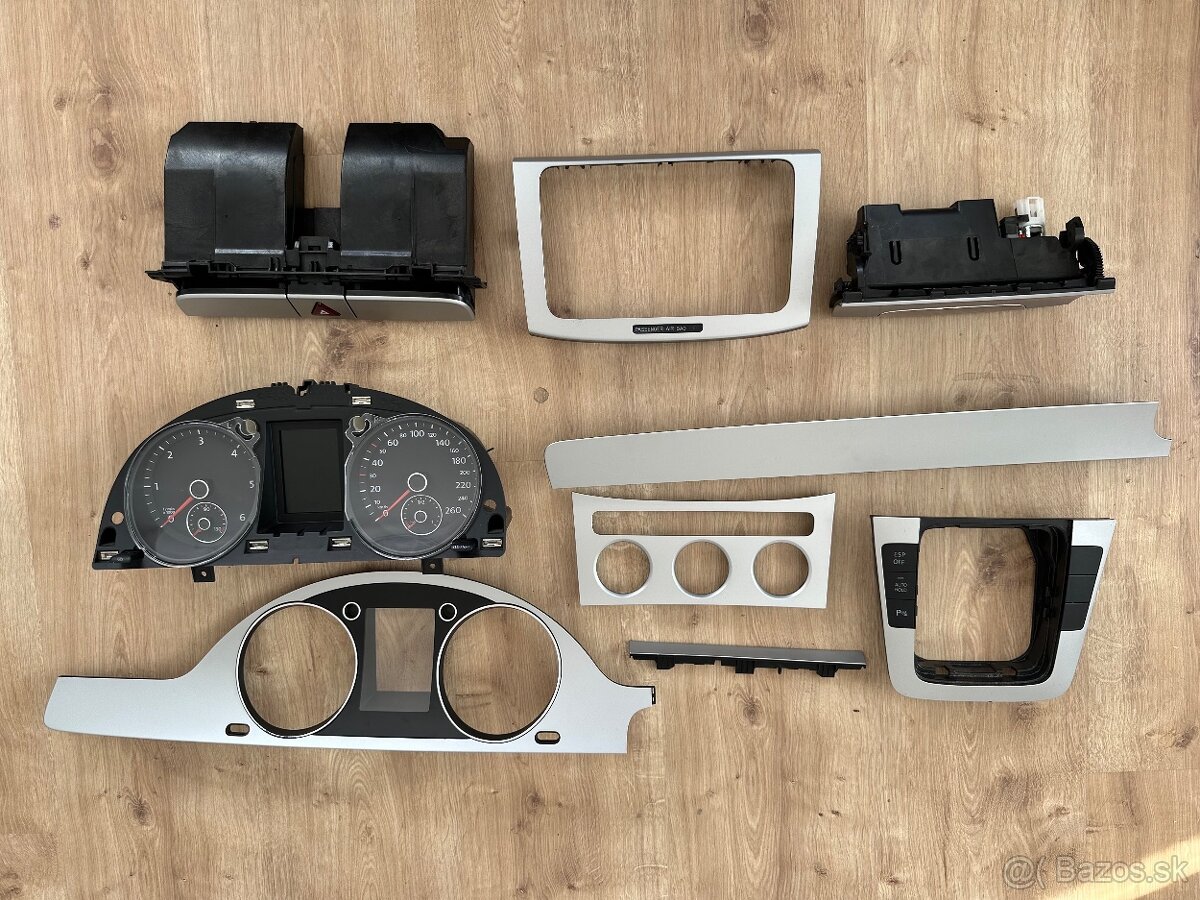 Vw passat b6 budíky dekor interiérové lišty