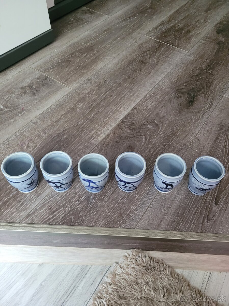 Keramické japonské poháriky