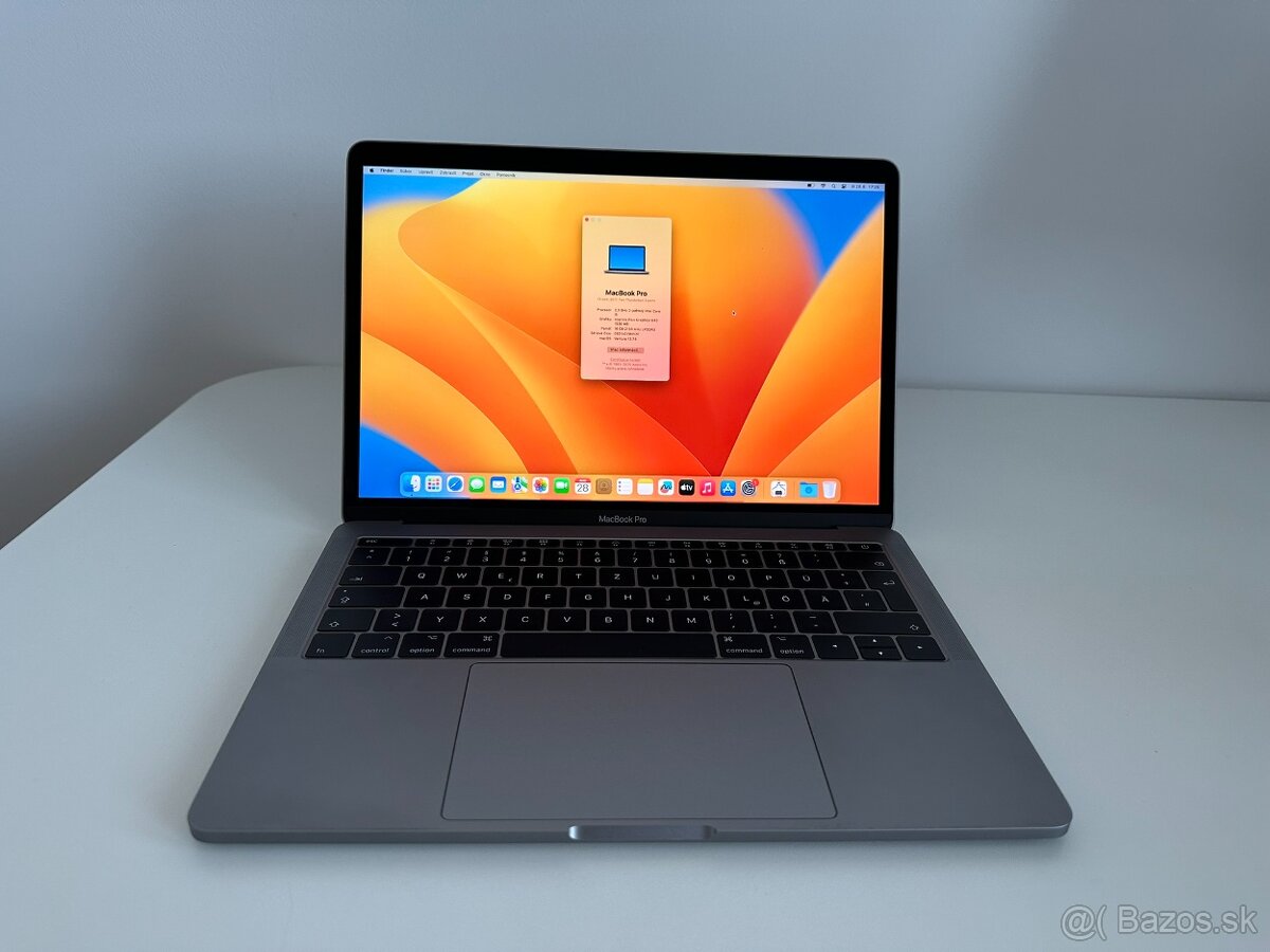 MacBook Pro 13" 2017 – i5 2,3 GHz, 16 GB RAM, 256 GB SSD