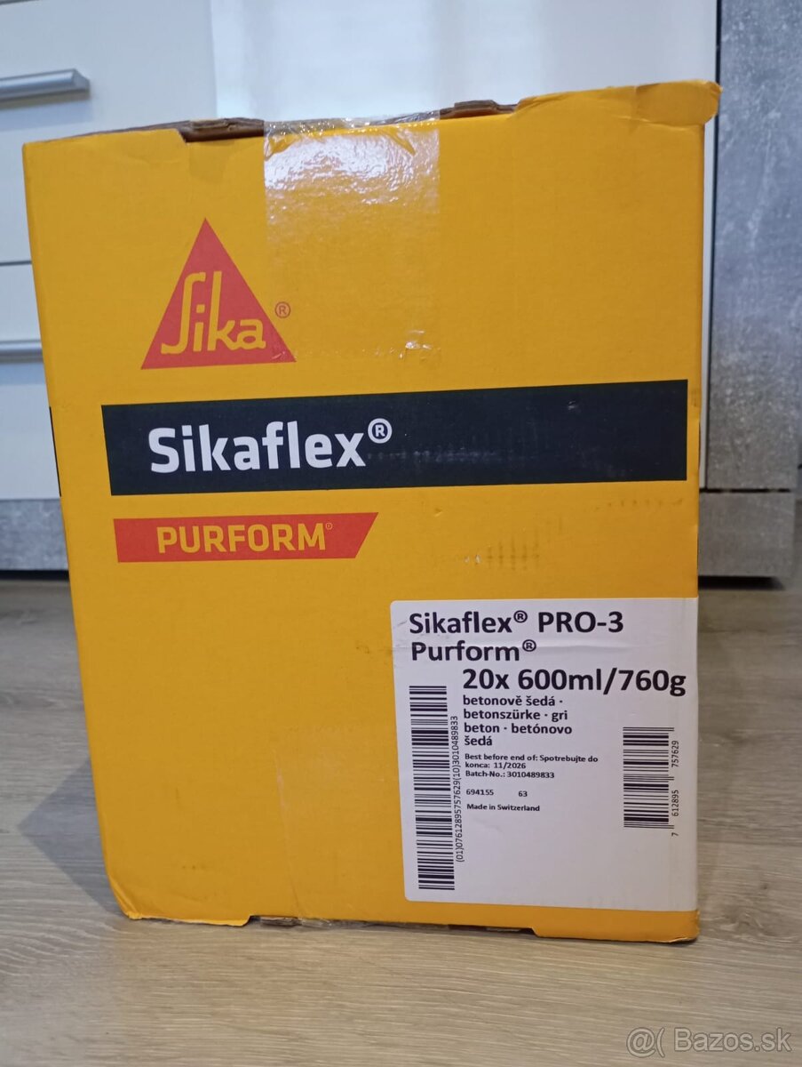 Predám Polyuretánový tmel SIKA PRO3 – 20 ks (600 ml)