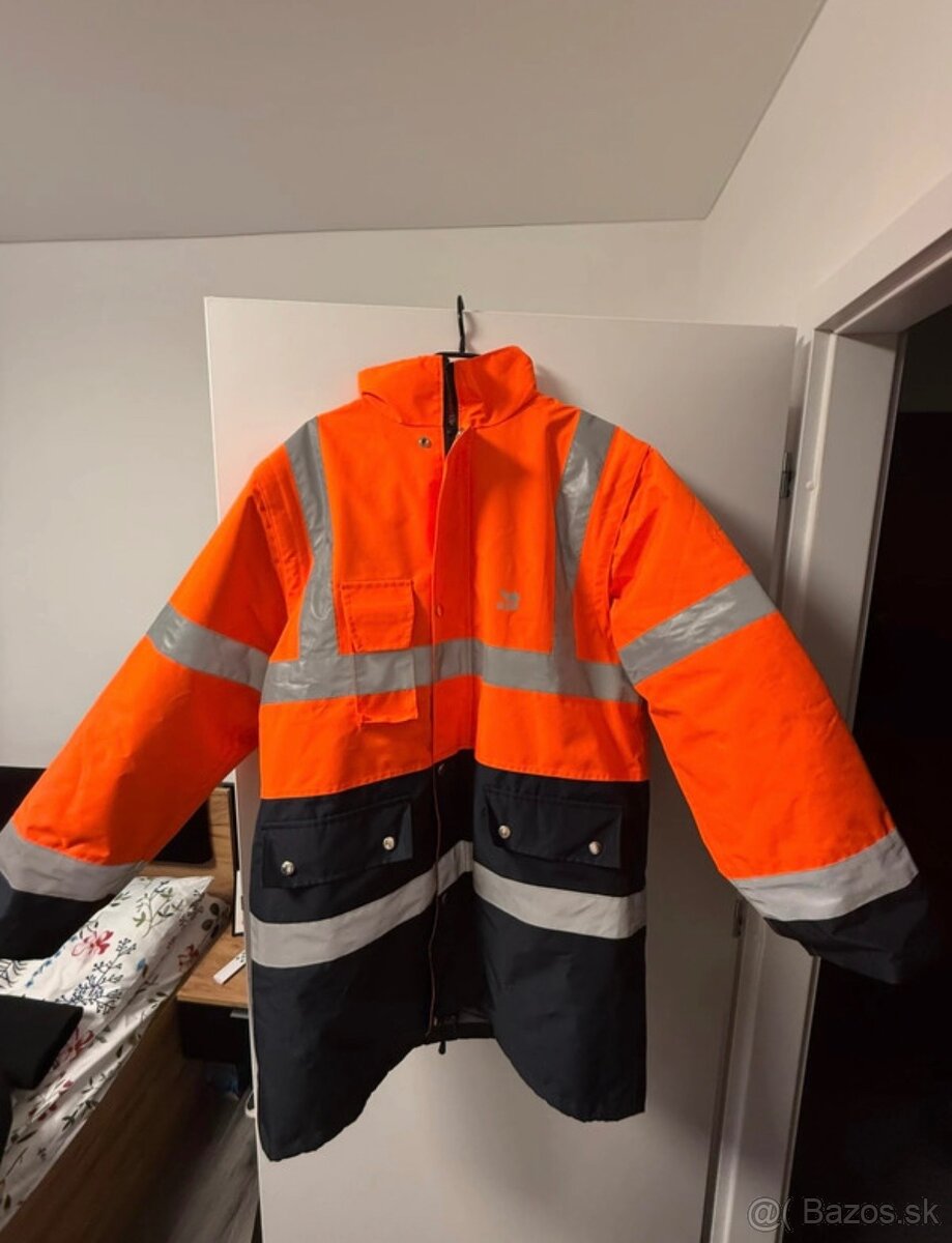 Výstražná pracovná bunda Rempo