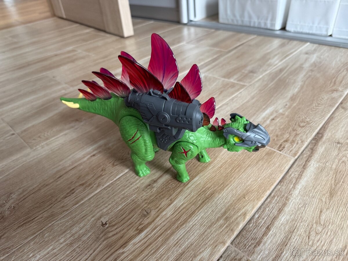 Robo Alive Stegosaurus svietiaci v tme
