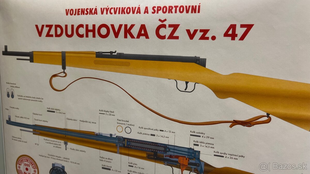 Plagát vojenská vzduchovka VZ 47