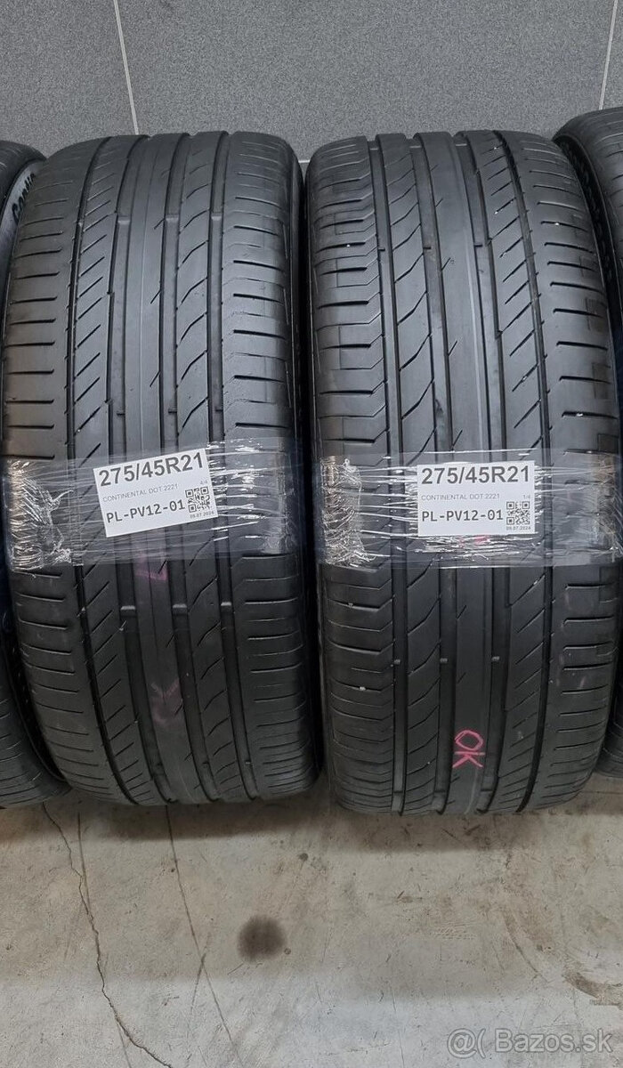 Letné pneumatiky 275/45 R21 CONTINENTAL DOT2221
