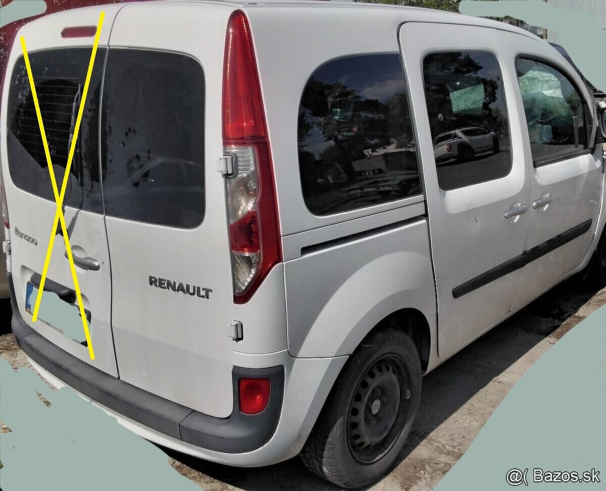 RENAULT KANGOO 1.5 dCi 2017 predám DVERE, MOTOR TRYSKY,PREVO