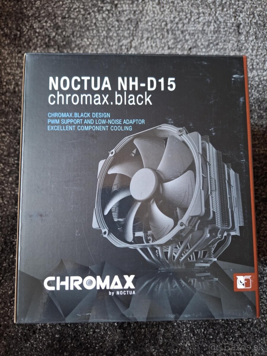 CHLADIČ CPU - NOCTUA NH-D15 chromax BLACK