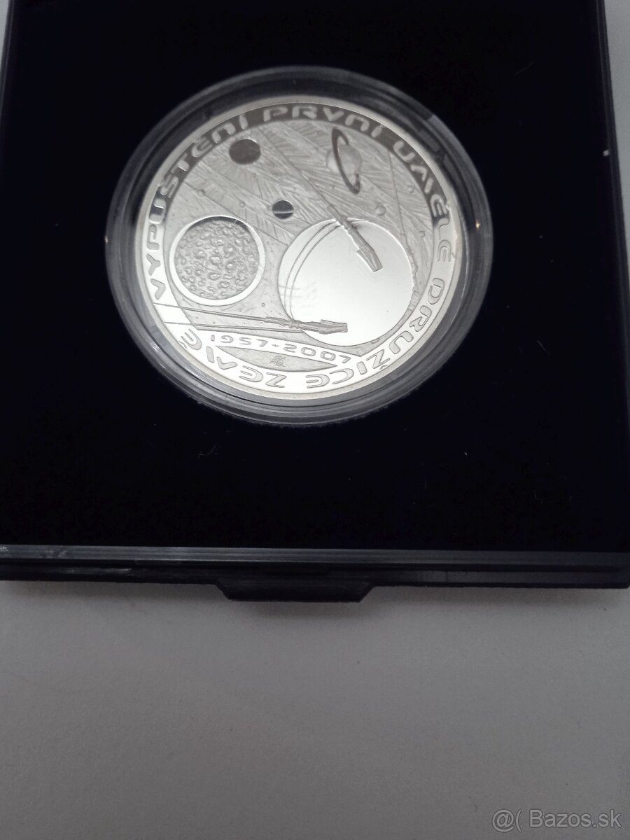 200 Kč - Vypustenie prvej umelej družice Zeme 2007 proof.