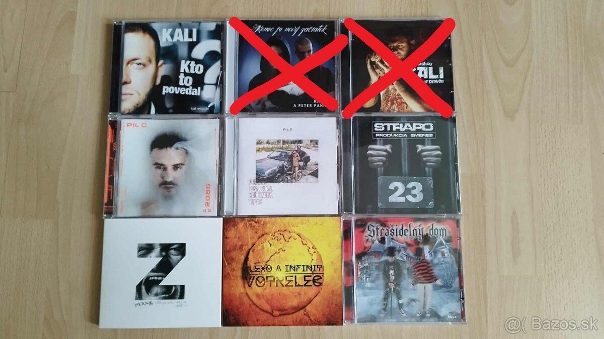 Rozpredavam VELKU ZBIERKU CD slovensky rap/hip-hop