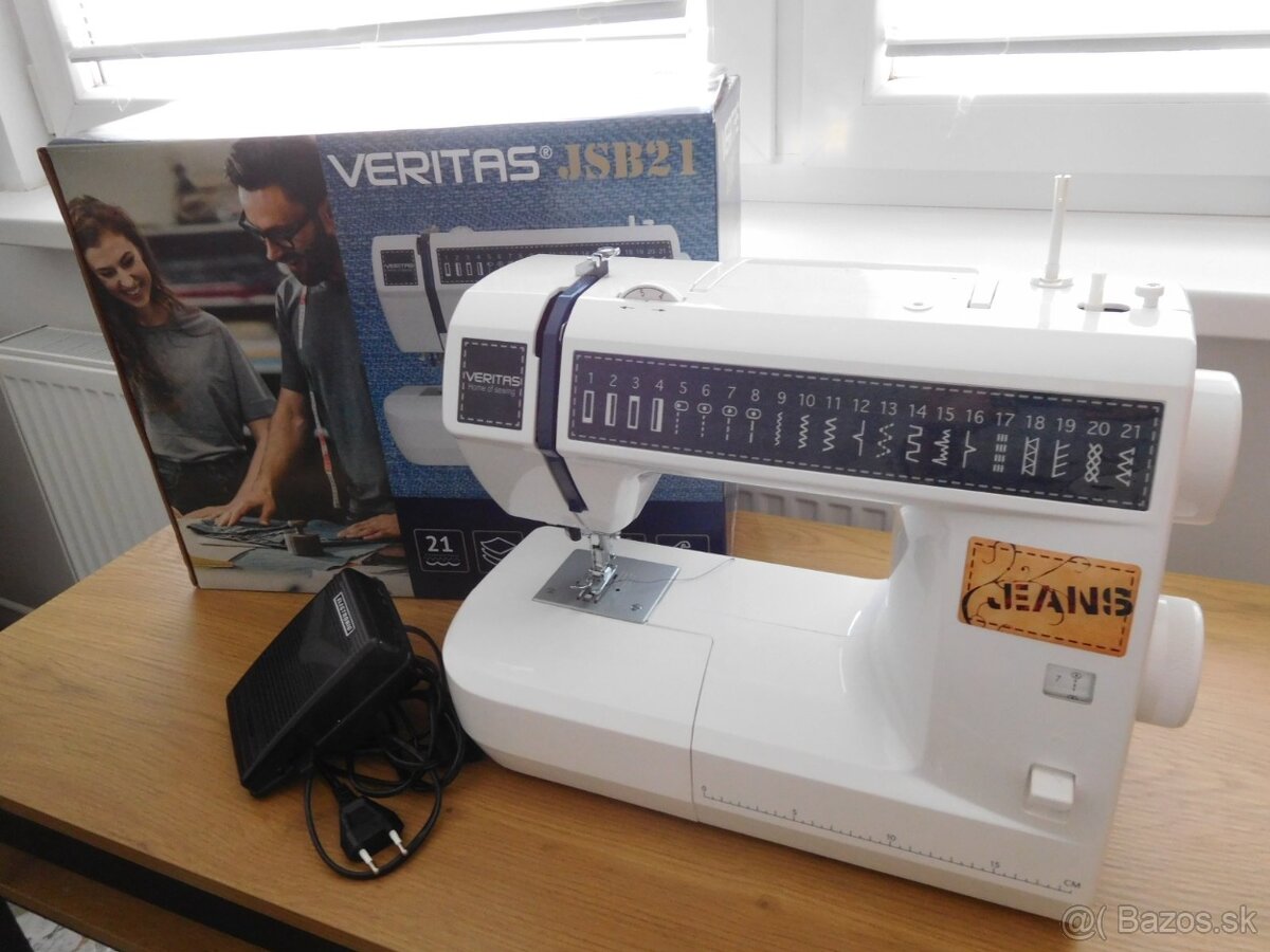 Šijací stroj VERITAS JEANS, 21 programov,