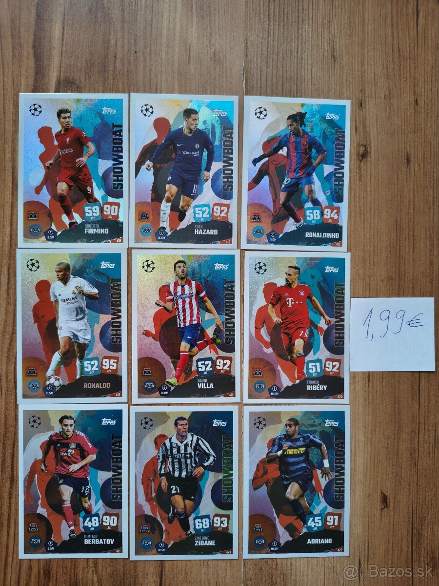 Futbalové kartičky - SHOW Boat