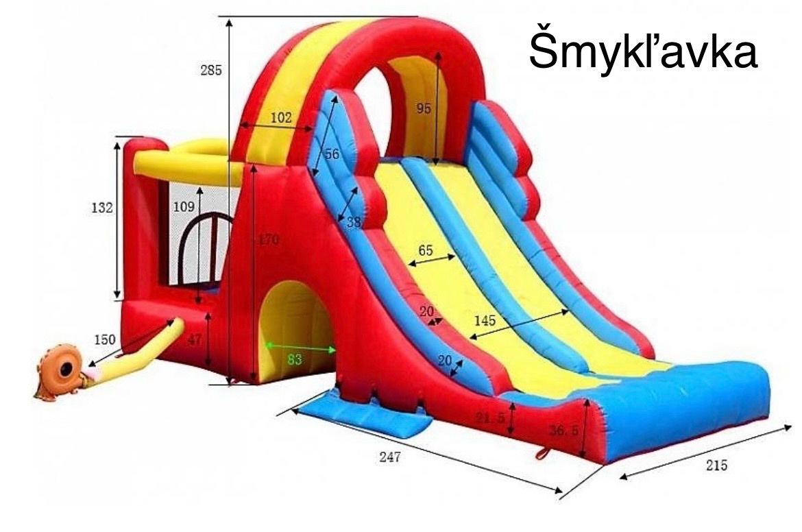 Detské šmykľavky - skákacie hrady