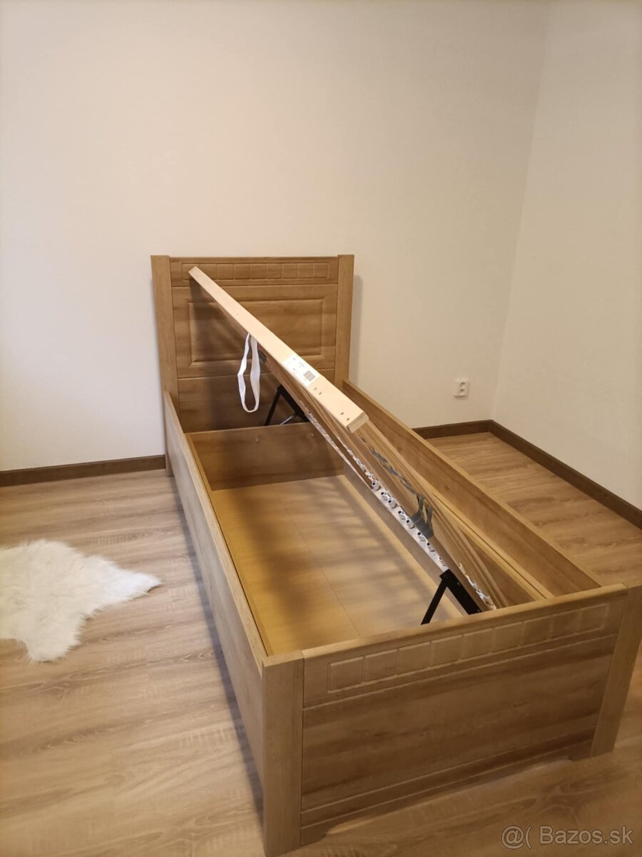 Posteľovy rám s úložným priestorom 90x200