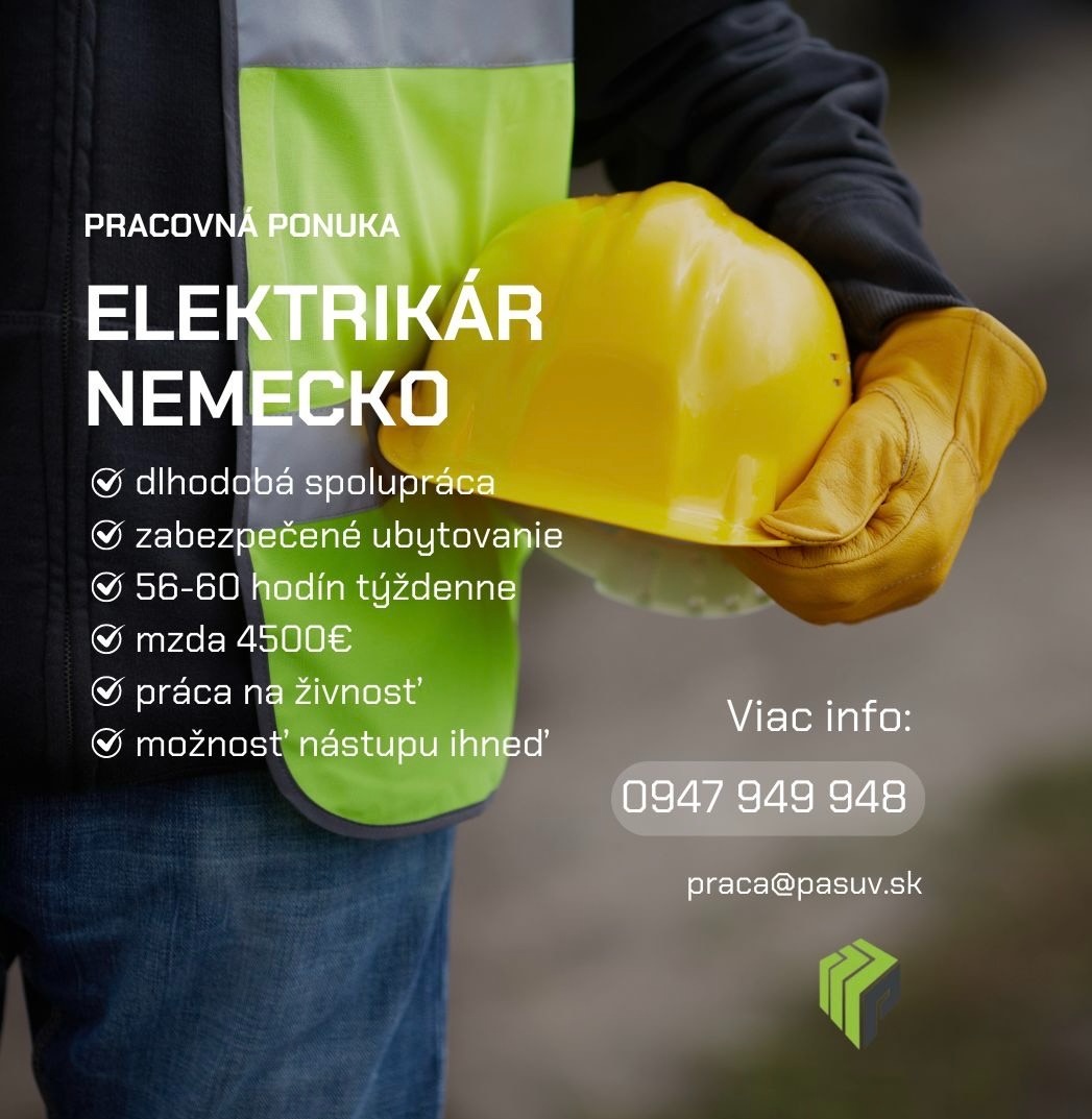 ELEKTRIKÁRI - NORINBERG nástup ihneď