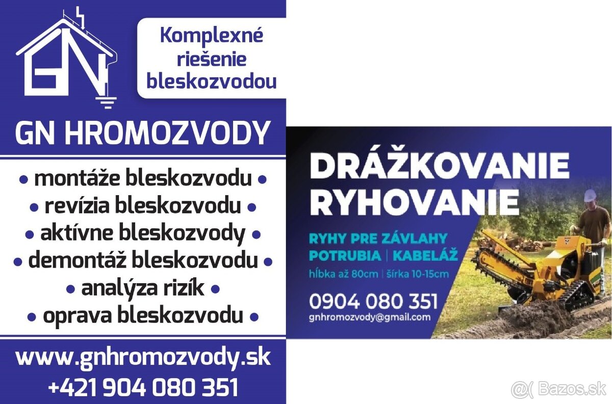 Montáž bleskozvodu - hromozvodu