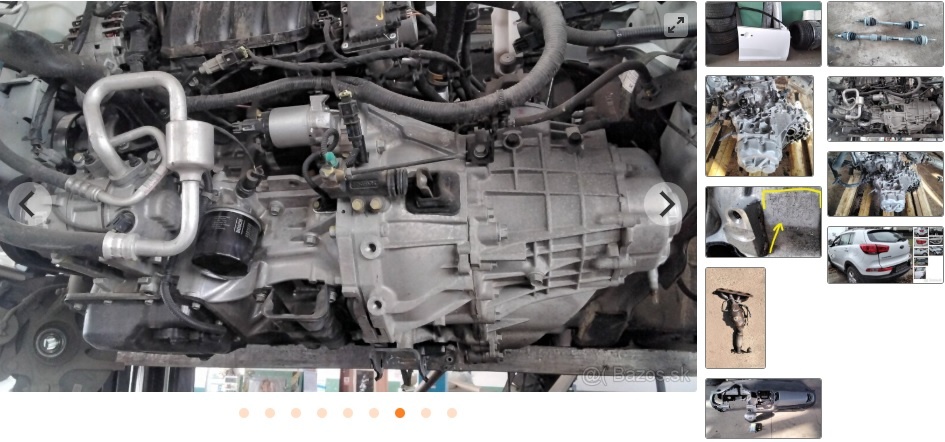 KIA SPORTAGE 1.6 GDI 2015 predám PREVODOVKA manual 5 rýchlos