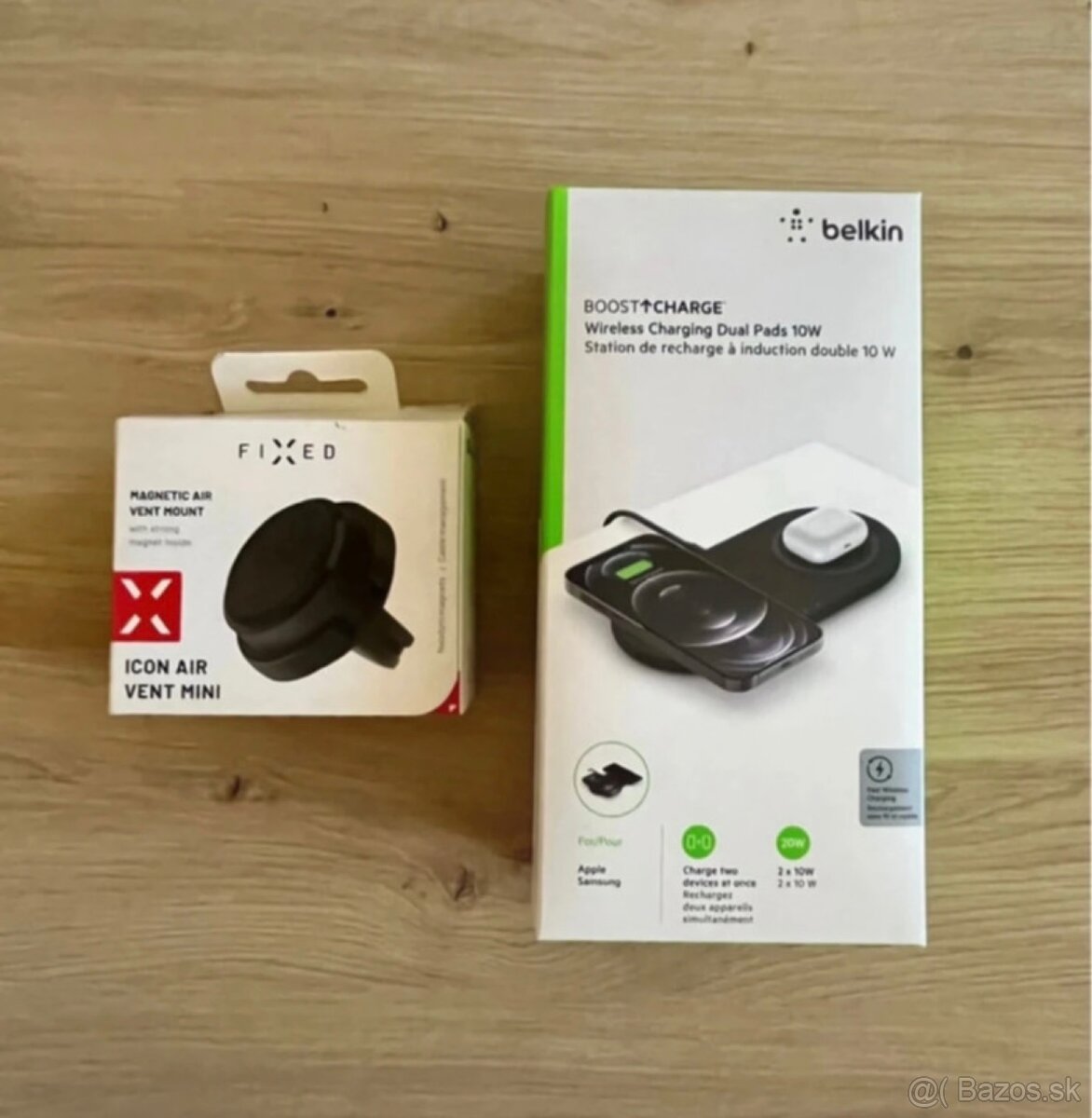 Nabíjačka a magnetický držiak do auta na telefón